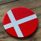 3 Pack Denmark Style Coasters 100mm Round Plastic Table Mats Scandinavian Design