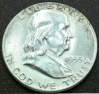 US 1955 Franklin Half Dollar **