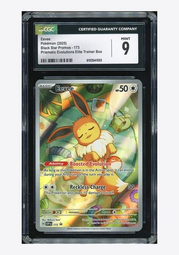 Pokemon CGC 9 Eevee Promo 2025 #173 SVP Prismatic Evolutions ETB English