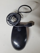 Logitech Optical Mouse Black Model M-U0026 USB Wired