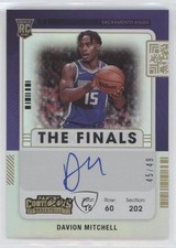 2021-22 Panini Contenders The Finals Ticket 45/49 Davion Mitchell #109 Auto 0vc5