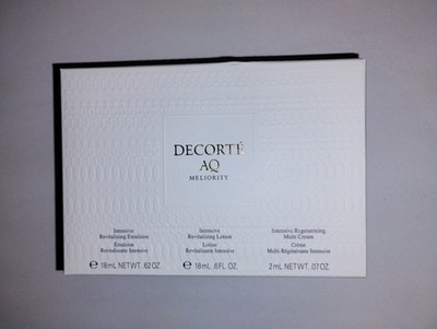 Decorte AQ Meliority Intensive Emulsion Lotion & Multi Cream Set NEW NIB