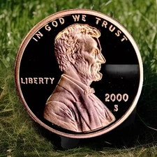 2000-S Red Deep Cameo Proof "Lincoln Memorial Cent" Penny  FAST SHIPPING 2890