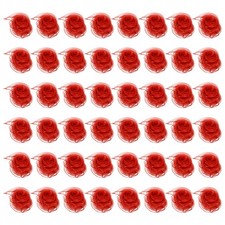 48Pcs Dance Scarves 24" x 24" Juggling Scarves for Magic Music, Red