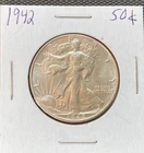 High Grade 1942 P, Philadelphia Mint Walking Liberty Half Dollar