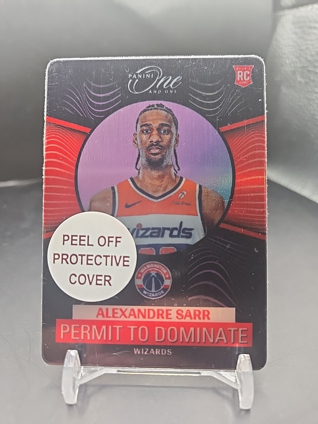 Alexandre Sarr 2024-25 Panini One And One Permit To Dominate Rookie Card #9