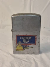 Vintage IDEALINE GIANT Southern brands NOVELTY FLIPTOP LIGHTER STEEL JAPAN