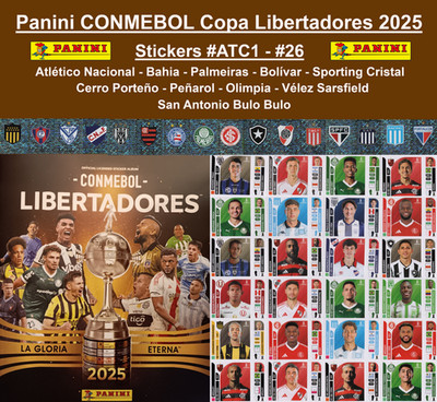 Panini CONMEBOL Copa Libertadores 2025 Stickers #ATC1 - #26