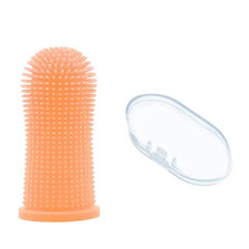 Dog Super Soft Pet Finger Toothbrush Teeth Cleaning Breath Care Nontoxic Silicon
