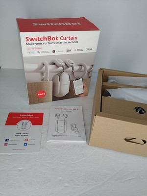 OPEN BOX Switchbot White Smart Curtain Rod 2 ELECTRIC BLUETOOTH COMMAND