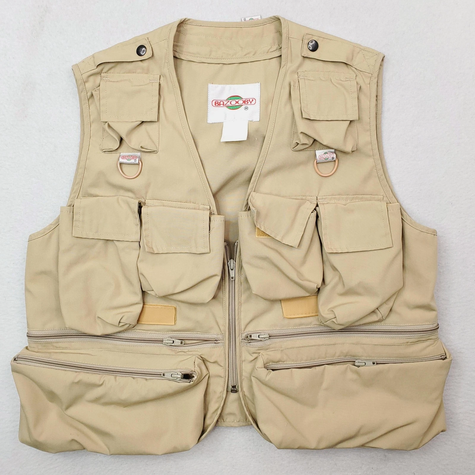 Bazooby Utility Vest Mens M Fishing Outdoor Travel Multi Pocket Gear Photography