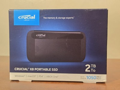Crucial X8 - Portable External Solid State DRIVE - 2TB - NEW IN BOX