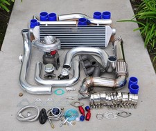 For Integra B18 Bolt-on Turbo Kit Polished Intercooler Pipe Rs Bov Blue Coupler