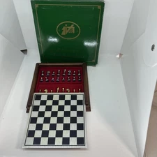 Italfama Mini/ Travel Magnetic Chess Set For Game Keeper 6" Slide open Metal Top