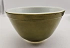 Vintage Pyrex Verde 401 Olive Green Mixing Bowl 1.5 Pt Ovenware 1960s USA