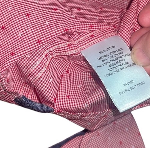 Club Room Men's Medium Dobby Check Long-Sleeve Shirt Retail $49.50 100% Cotton - Picture 12 of 13