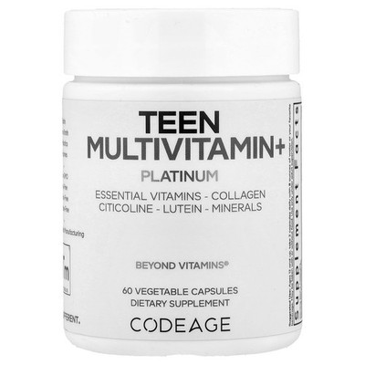 Teen Multivitamin+ Platinum, 60 Vegetable Capsules