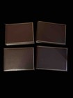 4 New Italian Leather Archival Photo Albums 6 X 8, or Could Be Used As Journals