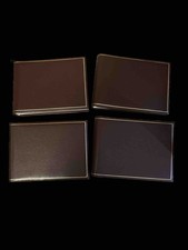 4 New Italian Leather Archival Photo Albums 6 X 8, or Could Be Used As Journals