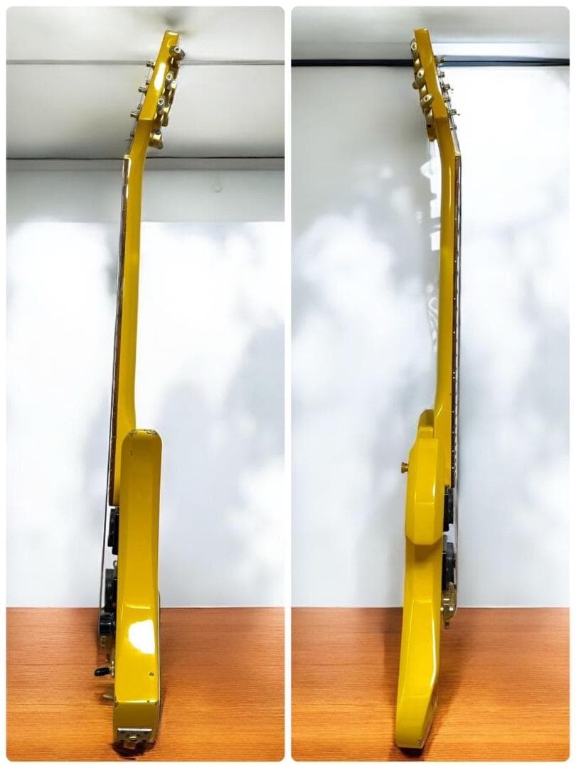 Rare BURNY Yellow Heart YH-JR hide Model Mini Electric Guitar | eBay