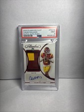 2023 Flawless Collegiate Caleb Williams Prospect Patch Auto Ruby /20 PSA 9 Bears