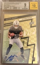 2025 Panini National VIP Gold Pack Ashton Jeanty Gold Vinyl Auto 1/1 RC Raiders!