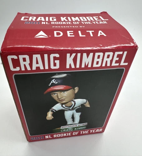 Craig Kimbrel Bobblehead 2011 Rookie of Year Atlanta Braves Promo Delta with Box