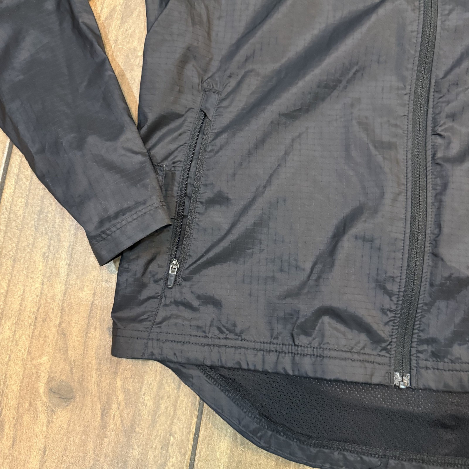 Nike Running Jacket Size Small Black - image 3