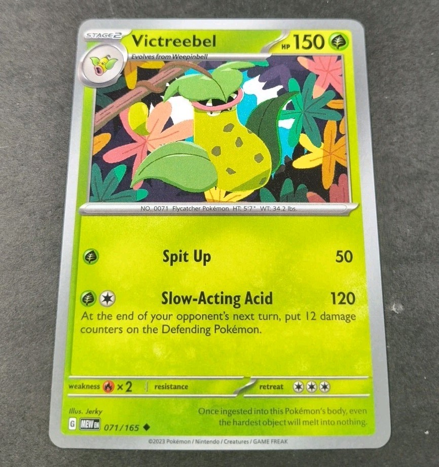 Pokemon 151 Victreebel Uncommon Card 071/165 NM