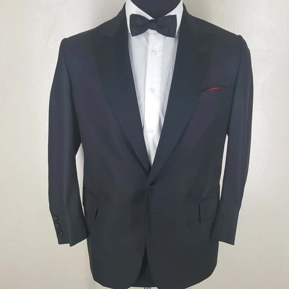 BROOKS BROTHERS Made In USA Golden Fleece Bespoke Dinner Jacket 41 SHORT PORTLY - Image 3 of 4
