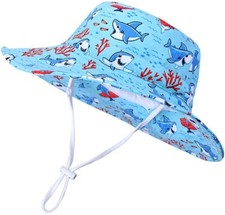 6-12M Sun Protection Wide Brim Baby Sun Hat Shark X002HFQMSB