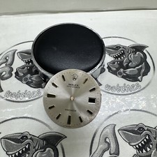 Rolex Dial Oyster Date 6694 Precision Vintage Silver Index Steel Singer