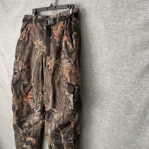 Cabelas Dry Plus Mossy Oak Camo Hunting Pants Sz 34 Reg Polyester Thinsulate - Picture 2 of 12