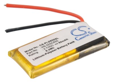 3,7V Akku für Plantronics Discovery 610 80mAh Premium Zelle NEU