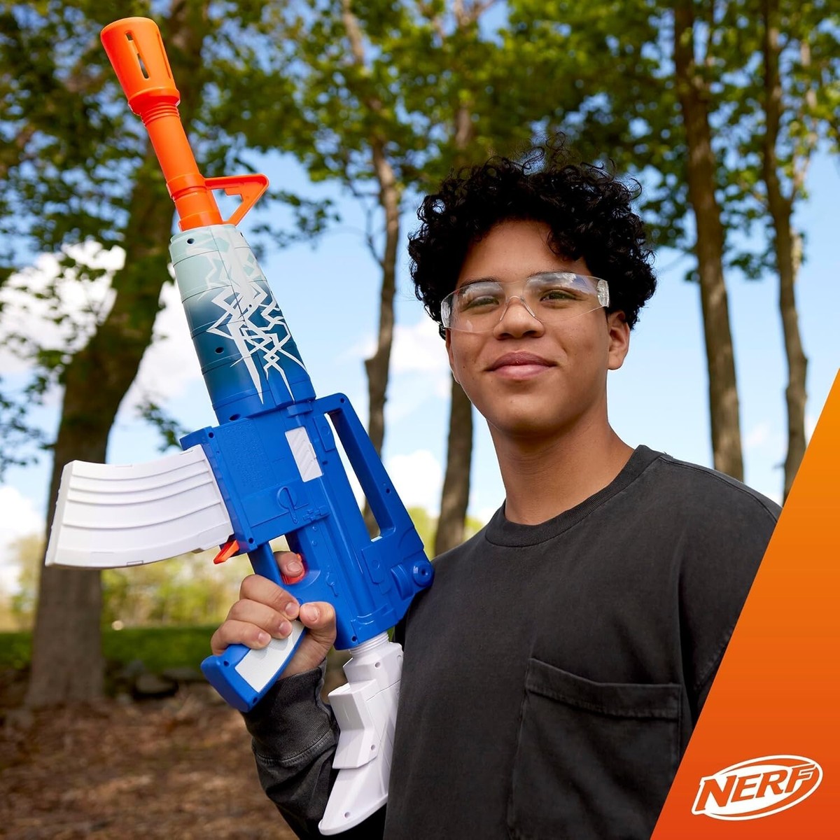 NERF F4108 Fortnite Blue Shock Dart Blaster for sale online