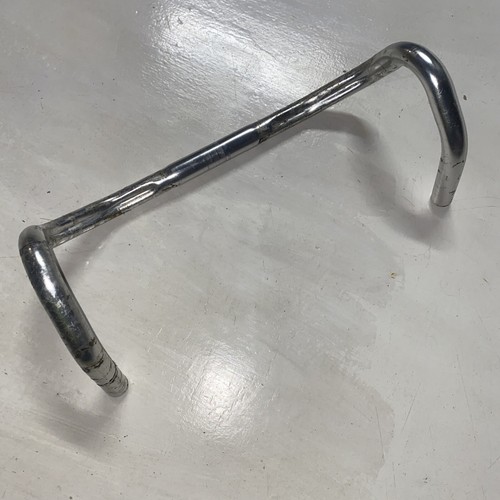 Road Track Fixie Drop Bar 42cm / 25.8mm Alloy Anatomical Bend Flared Drops - Picture 2 of 10