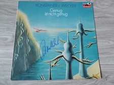 Konstantin Wecker Autogramm signed LP-Cover "Genug ist nicht genug" Vinyl