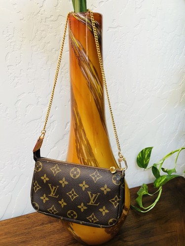 [AUTHENTIC] LOUIS VUITTON Mini Pochette Accessories Handbag Monogram BN  M58009 | eBay