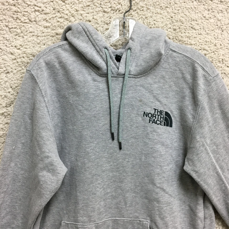 The North Face 连帽衫小号成人灰色套衫运动衫图案户外男式 — 第 2/4 张图片