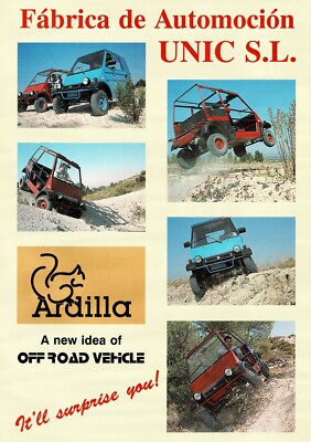 UNIC Ardilla car (made in Russia for Spain market) _2001 Prospekt / Brochure  