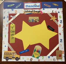 Preschool-12 x 12 premade scrapbook page