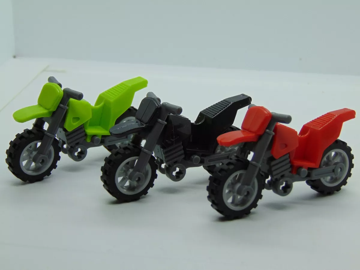 Lego Trail Bikes Scramblers Off road Motorbikes Choose from 3 Colours