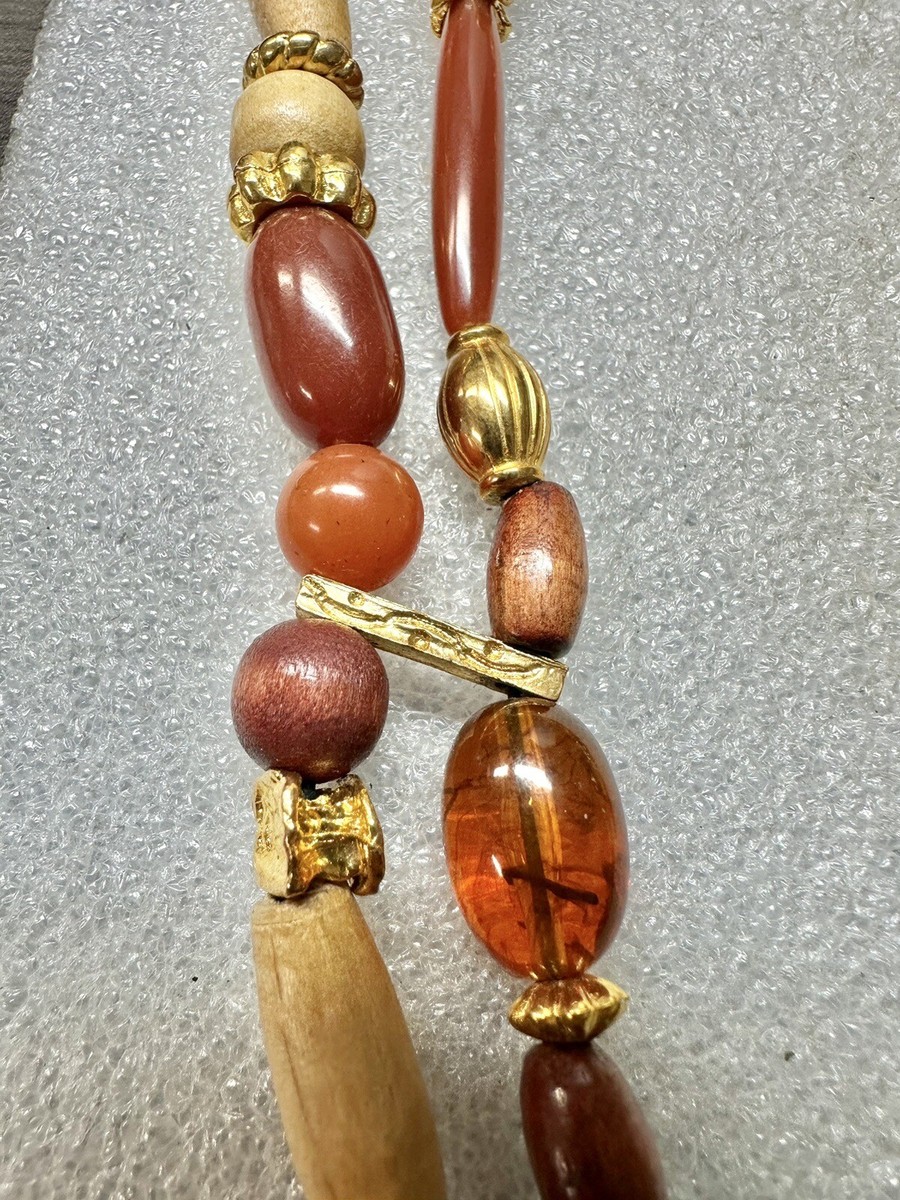 Vintage EXP made In Korea Double Strand Oversized 36” Statement