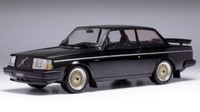 Ixo 1/18 Model Volvo 240 Turbo Custom 1986 Schwarz Statisches Modell Diecast