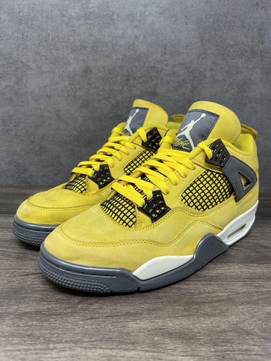 Air Jordan 4 ホワイト/ブラック/イエローサイズ25.5cm Size 8.5 - Air Jordan 4 Retro Vivid Sulfur W for sale online