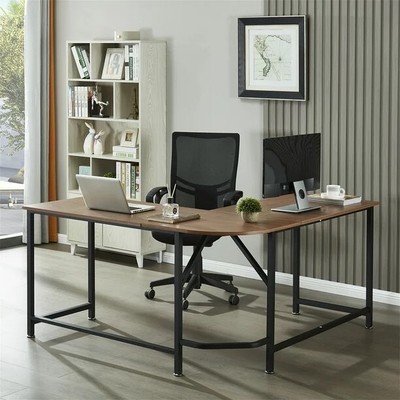 59'' L Shaped Gaming Desk, Modern Style Computer Desk for Home Office
