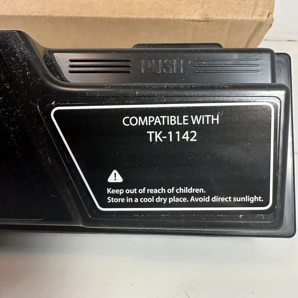 Cartucho de toner preto de rendimento sem marca compatível com Kyocera TK-1142 novo caixa aberta - Imagem 2 de 4
