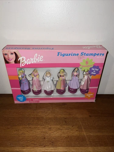 Vtg 1996 Barbie Figurine Stampers Set 6 Tara Toys 30295 NEW SEALED!