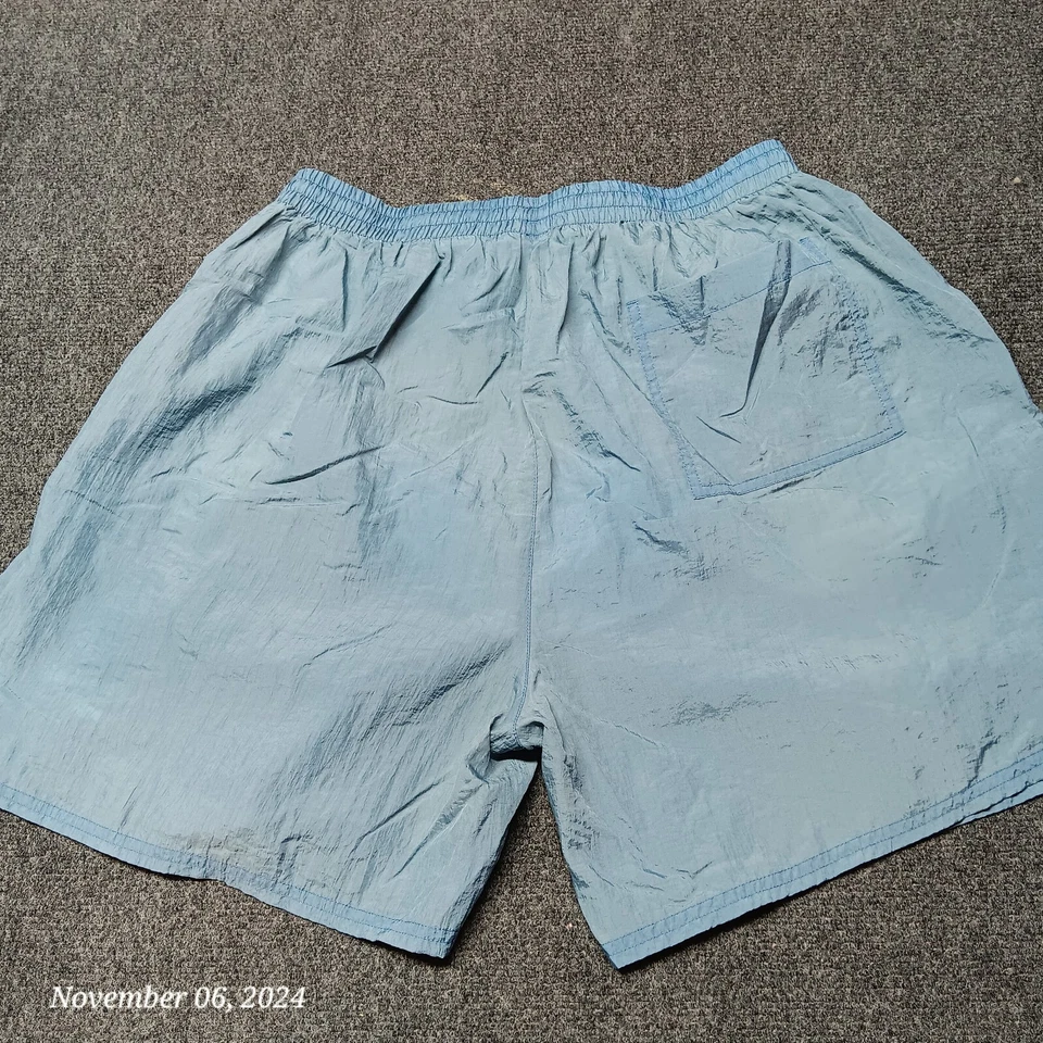 Bañador corto Reebok vintage para hombre XL azul desteñido malla forrado Foto 3 de 4