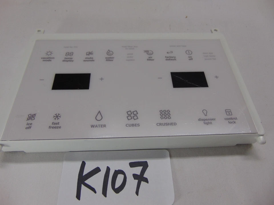 242102801 Control de interfaz de usuario dispensador de refrigerador Electrolux 241973710 Foto 4 de 4